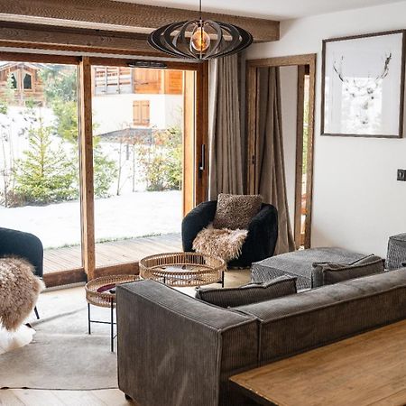 4-Room Apartment With Garden, Gym And Shared Spa Megeve Exterior photo