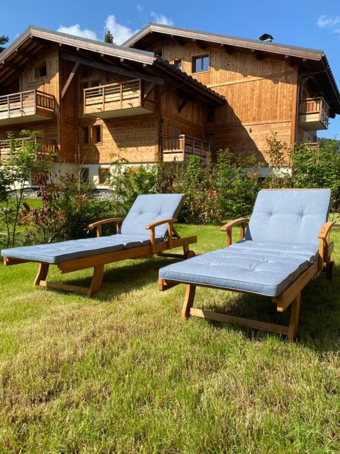 4-Room Apartment With Garden, Gym And Shared Spa Megeve Exterior photo
