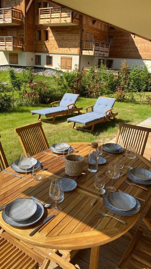 4-Room Apartment With Garden, Gym And Shared Spa Megeve Exterior photo